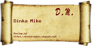 Dinka Mike névjegykártya